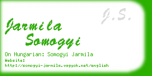 jarmila somogyi business card